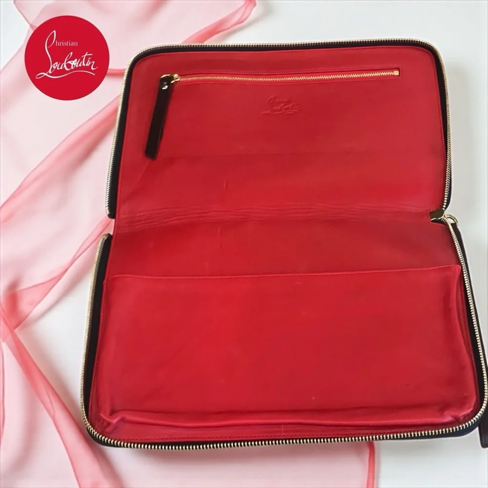 Christian Louboutin Cris Spikes Ponyskin iPad,Tablet,Case,or Clutch A BEAUTY! - Picture 10 of 12